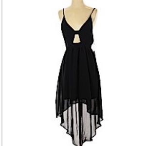 Lush Black high low dress